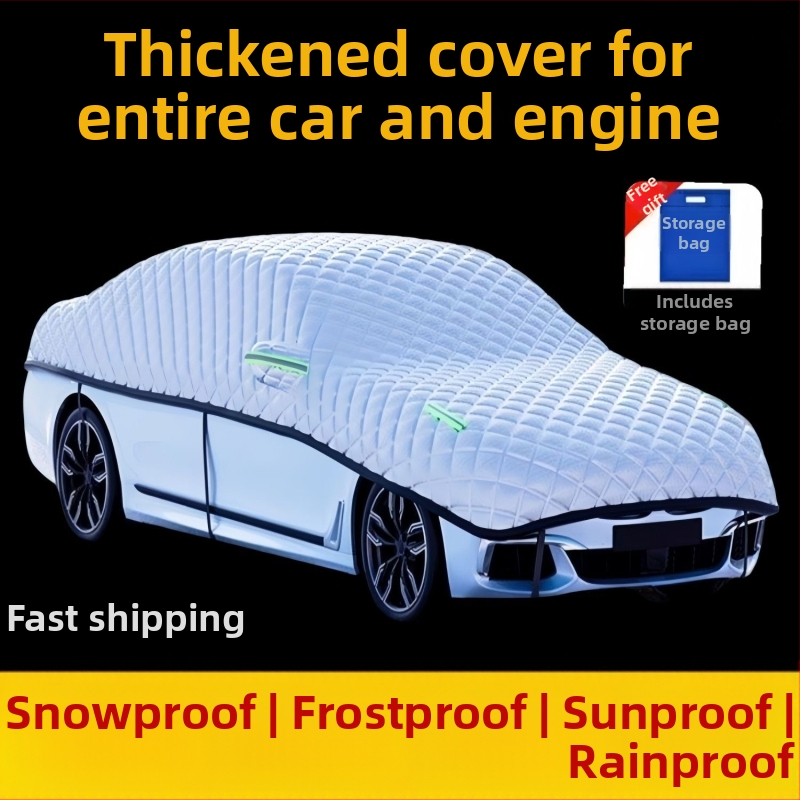 Automobilio gaubtas, sustiprintas, iš Oxford audinio, apsauga nuo krušos, saulės apsauga ir šilumos izoliacija, universali pritaikymas