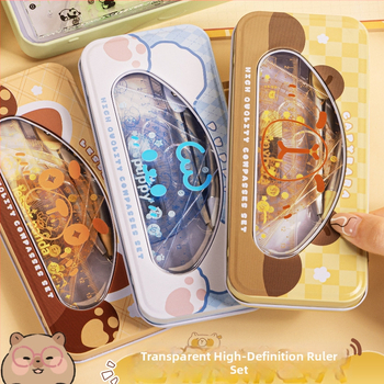 Kaba Bear neljaosaline joonlaudade komplekt õpilastele, mudel KBX-3114, plastikust