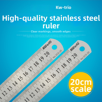 Metallist joonlaud, kahepoolsed skaala, ristkülikukujuline, paksus 0,7–0,8 mm, mudel ZCG-15