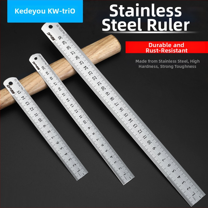 Metallist joonlaud, kahepoolsed skaala, ristkülikukujuline, paksus 0,7–0,8 mm, mudel ZCG-15