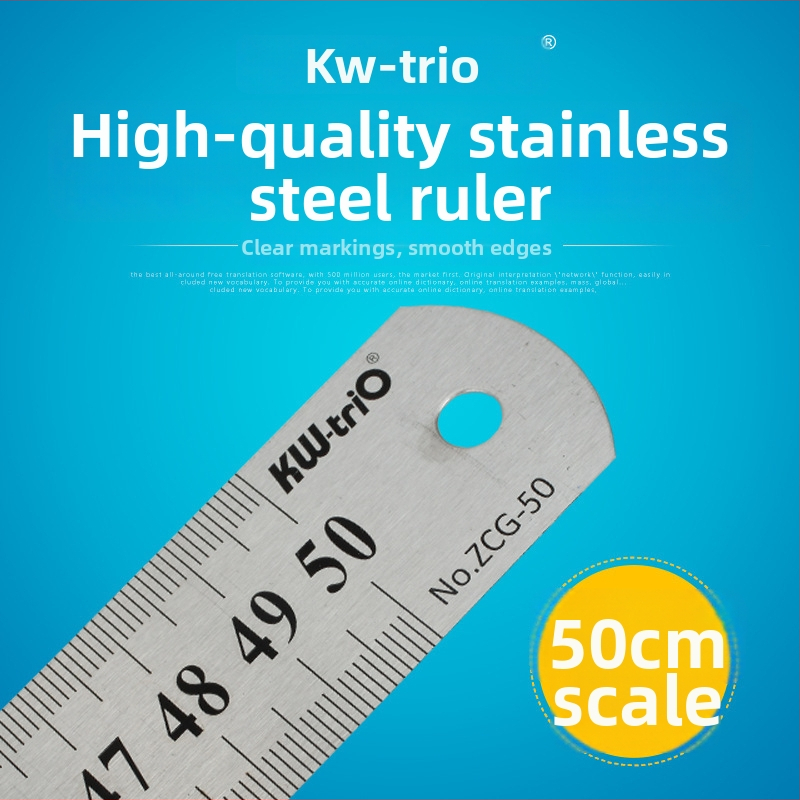 Metallist joonlaud, kahepoolsed skaala, ristkülikukujuline, paksus 0,7–0,8 mm, mudel ZCG-15