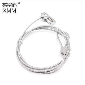 4-skaitmenų užraktas su vieliniu trosu nešiojamiesiems, modelis 2005