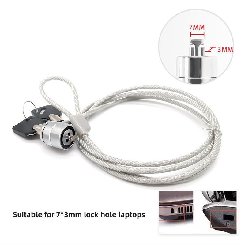 4-skaitmenų užraktas su vieliniu trosu nešiojamiesiems, modelis 2005