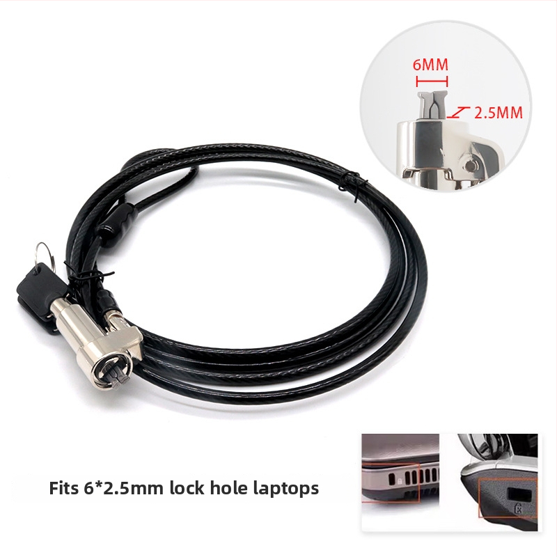 4-skaitmenų užraktas su vieliniu trosu nešiojamiesiems, modelis 2005