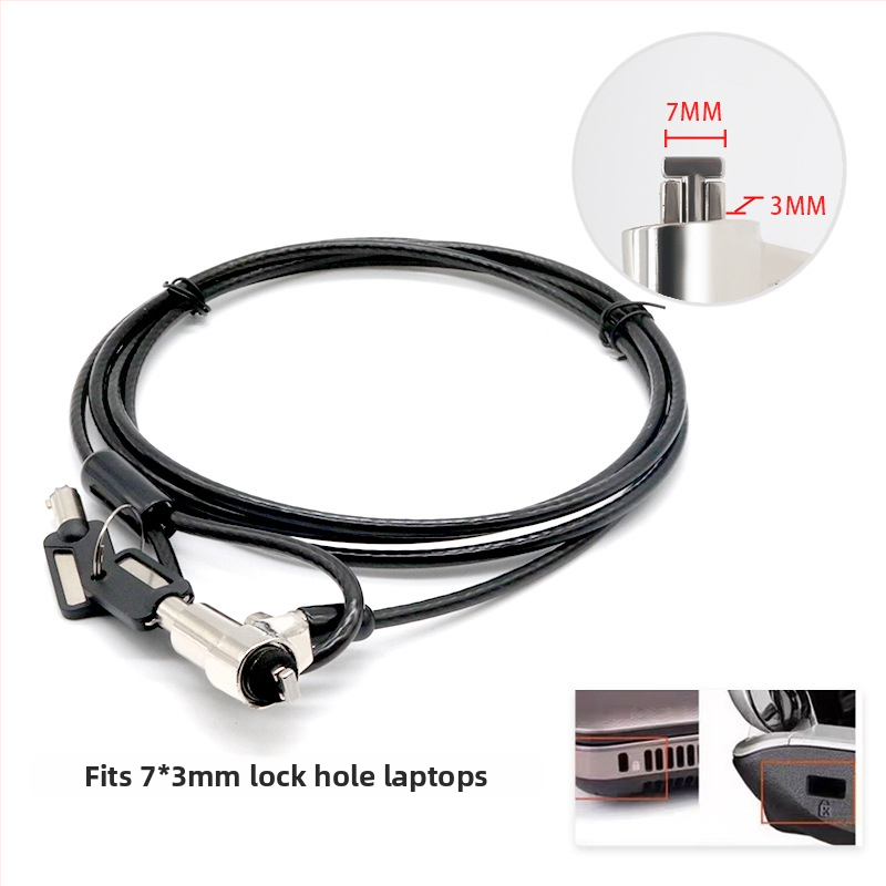 4-skaitmenų užraktas su vieliniu trosu nešiojamiesiems, modelis 2005