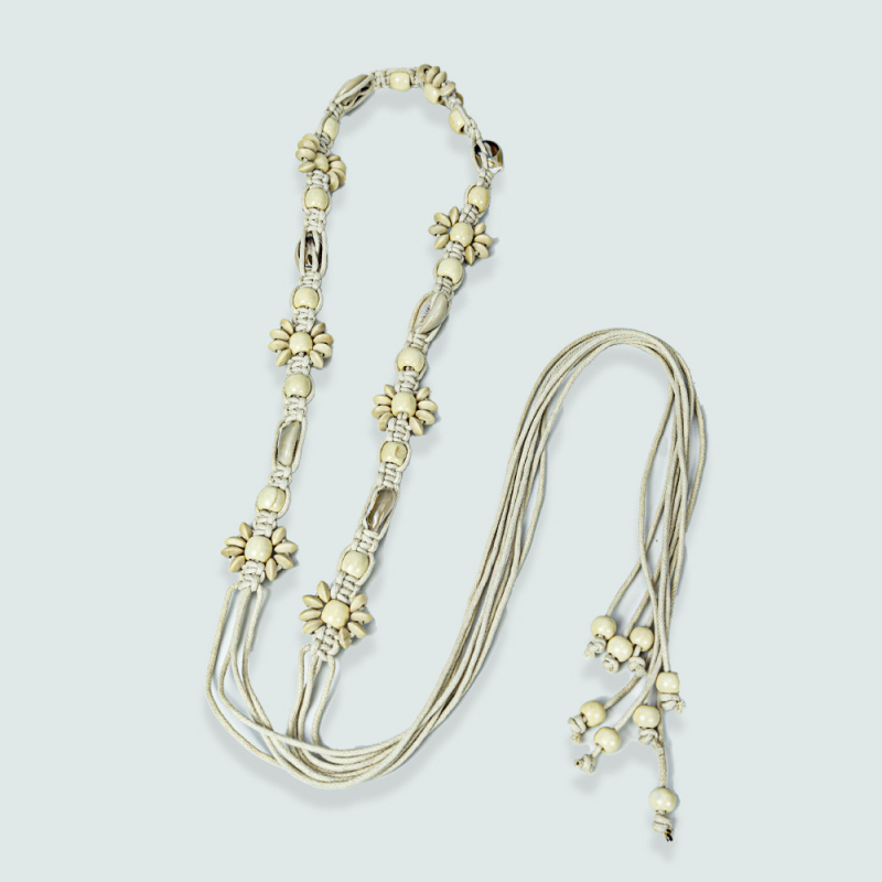 Ženski kaiš za struk, ručno pleten od burlapa, starinski stil, dvostruke kružne kopče