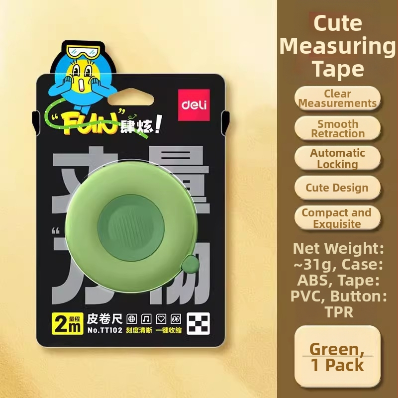 Deli TT102 Plastmassist taskujoonlaud – kompaktne mõõtevahend (Bränd: Deli; Mudel: TT102; Materjal: Plastik; Kuju: Joonlaud; Kategooria: Joonlaud/Mõõtevahend)