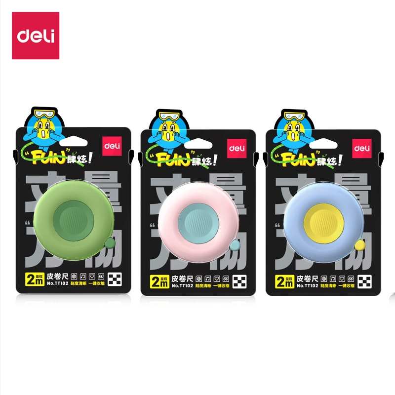 Deli TT102 Plastmassist taskujoonlaud – kompaktne mõõtevahend (Bränd: Deli; Mudel: TT102; Materjal: Plastik; Kuju: Joonlaud; Kategooria: Joonlaud/Mõõtevahend)