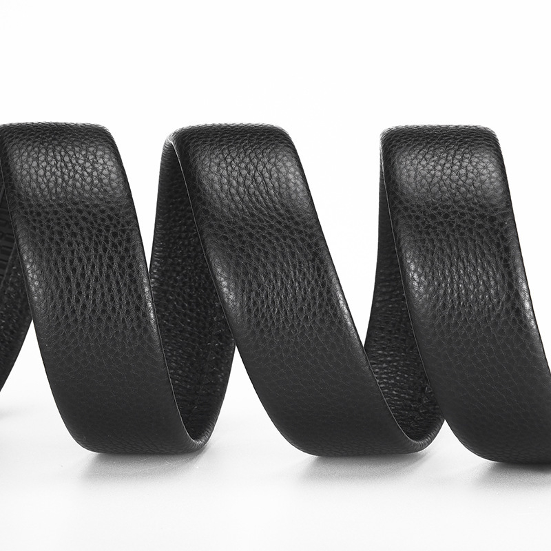 Meeste ehtne nahast vöö, esimese kihi lehmanahk, automaatne kinnitussüsteem, äriline minimalistlik stiil, laius 2–4 cm