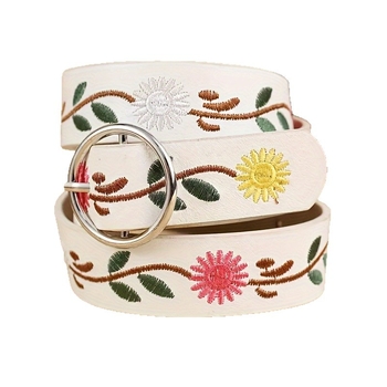 Ženski pojas Y2K s vezom, PU materijal, metalna kopča od legure, kopča s iglom, širina 2–4 cm