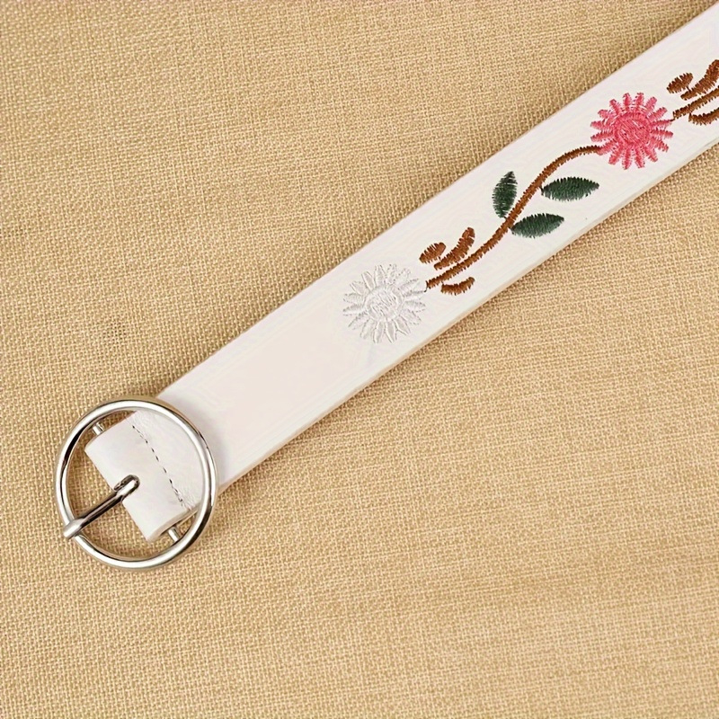 Ženski pojas Y2K s vezom, PU materijal, metalna kopča od legure, kopča s iglom, širina 2–4 cm