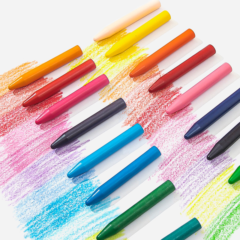Plastikinės kreidelės vaikams – Modelis 856, piešimui, plastmasinis korpusas, pakuotės pritaikymas, svoris apie 5,5 g