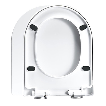 Capac pentru scaunul de toaletă, în formă U, din placă PP, cu amortizor, distanța între găuri reglabilă 20–40 mm, model 20250802