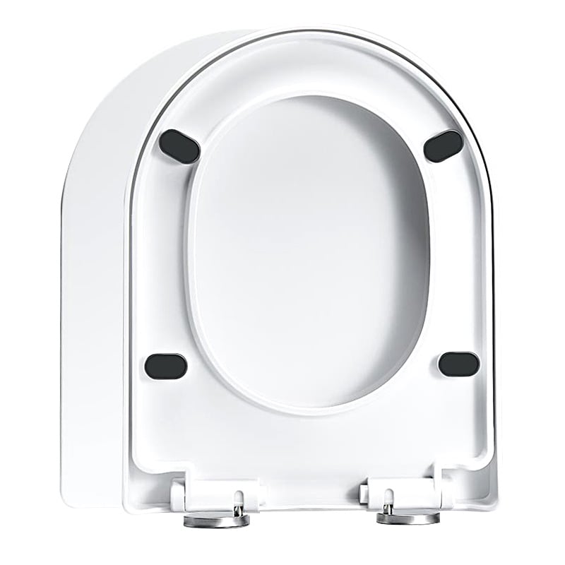 Capac pentru scaunul de toaletă, în formă U, din placă PP, cu amortizor, distanța între găuri reglabilă 20–40 mm, model 20250802