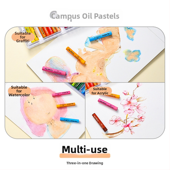 Kokuyo aliejinių pastelinių dažų rinkinys, modelis WSG-CR101B, dovana klasiokams Kalėdoms