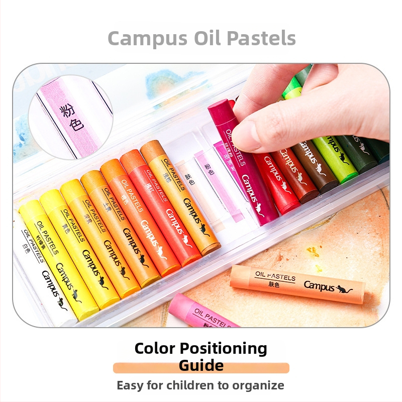 Kokuyo aliejinių pastelinių dažų rinkinys, modelis WSG-CR101B, dovana klasiokams Kalėdoms