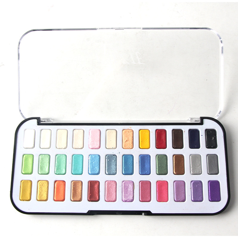 Pärlvärvi akvarellvärvide komplekt — 36/48/72 tooni, karbis, tootja: Weaton