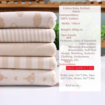 100% pamut csecsemő ruházathoz — bőrbarát, testhez álló anyag alvóruha és alsónemű számára, őszi–téli szezonra