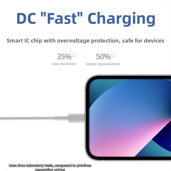 Pinshun USB į Lightning duomenų kabelis, PD greitas įkrovimas, viengubas kištukas, TPE medžiaga
