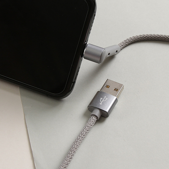 Kiki USB duomenų įkrovimo kabelis, 2.1A, USB sąsaja, viengala galvutė, modelis SD-170