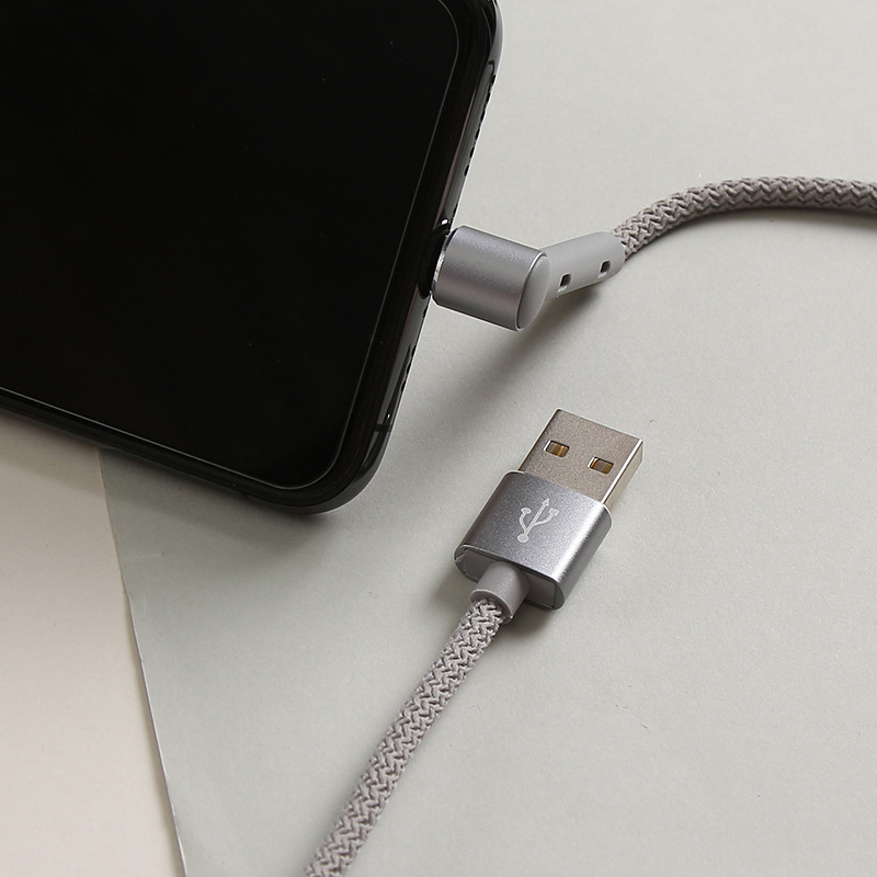 Kiki USB duomenų įkrovimo kabelis, 2.1A, USB sąsaja, viengala galvutė, modelis SD-170