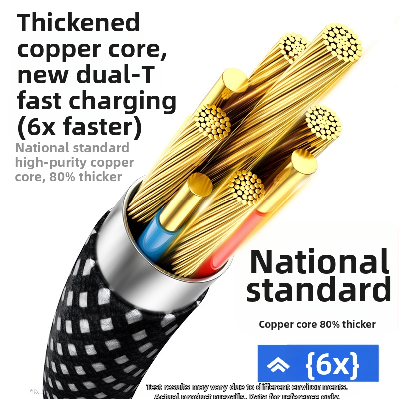 Flash repairman magnetinis įkrovimo kabelis su Lightning ir USB-C, pynėtas, vienas galas, 66W maksimali galia