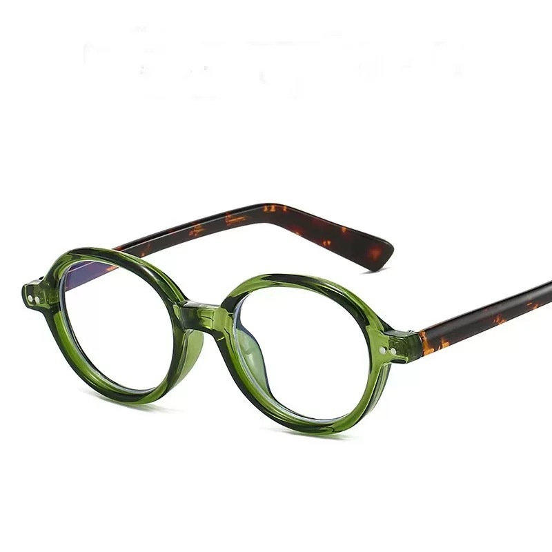 Presbiopiniai akiniai su apsauga nuo mėlynos šviesos ir radiacijos; lęšiai PC; pilnas rėmas; ovalo formos rėmas; leidimas 2024 m. rudenį.