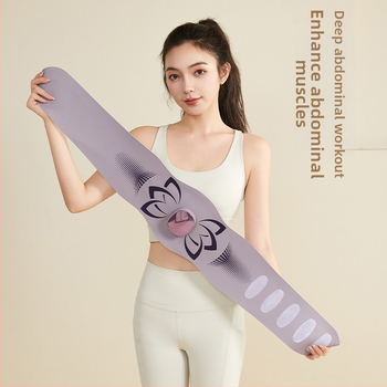 Vēdera masāžas josta ar EMS mikrostrāvu, vibrācija un siltā kompresija, uzlādējama, mehāniskā vadība, 4 ātrumi, līdz 4 masāžas galviņām