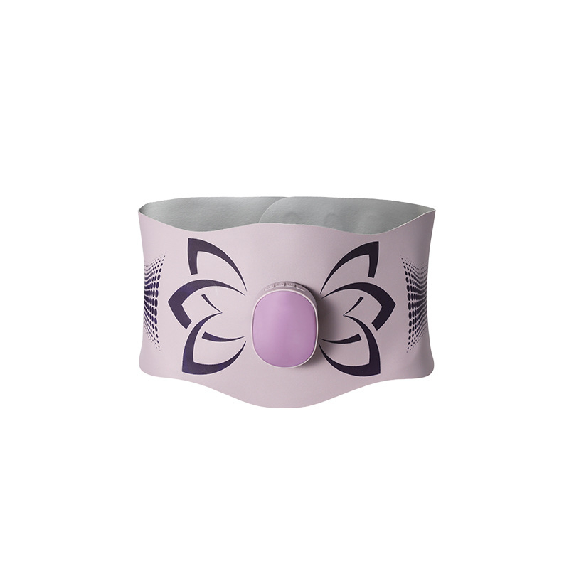 Ζώνη μασάζ κοιλιάς με EMS μικρορεύμα, δόνηση και ζεστή συμπίεση, επαναφορτιζόμενη, μηχανικός έλεγχος τεσσάρων ταχυτήτων, έως 4 κεφαλές μασάζ