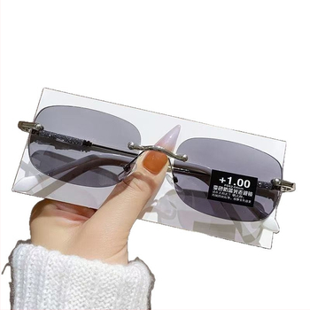 Skaitymo akiniai su fotokrominiais lęšiais – prieš mėlynos šviesos poveikį, lęšiai iš dervos, rėmas iš lydinio, pilnas rėmas, ovali forma