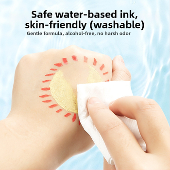 Daiso vedel akrüülmarker pehme otsaga, kihtide virnastamise disain, akvarelliga ühilduv, põhikooli õpilastele, põhipakend