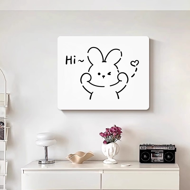 Mõõtmekasti dekoratiivne maal, kaasaegne minimalistlik stiil, raamita, PVC alus, PVC graveering, muster: loomad, multikas