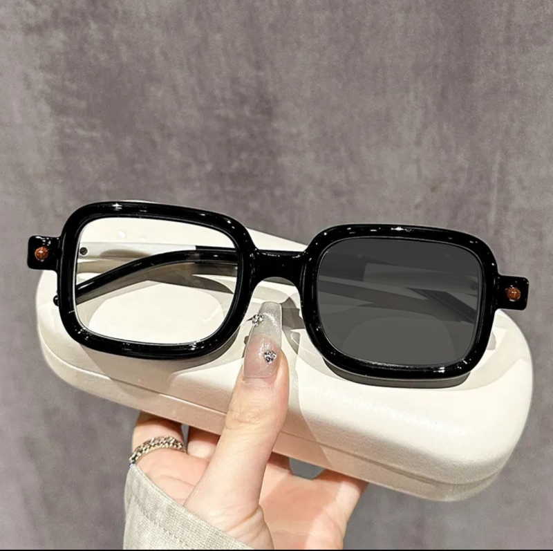 Skaitymo akiniai, pilno rėmo kvadrato dizainas, PC lęšiai, atsparūs radiacijai