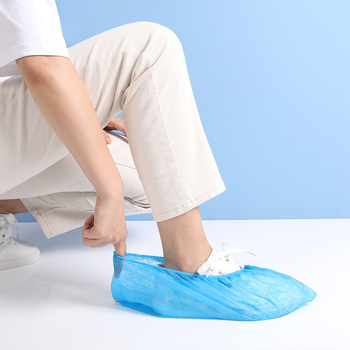 Vienkartiniai storinti netkto pluošto avalynės uždangalai, 80 vnt., dulkėms atsparūs ir neslidūs, namų ir kompiuterių patalpoms