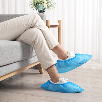 Vienkartiniai storinti netkto pluošto avalynės uždangalai, 80 vnt., dulkėms atsparūs ir neslidūs, namų ir kompiuterių patalpoms