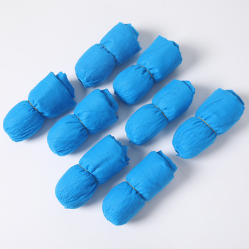 Vienkartiniai storinti netkto pluošto avalynės uždangalai, 80 vnt., dulkėms atsparūs ir neslidūs, namų ir kompiuterių patalpoms