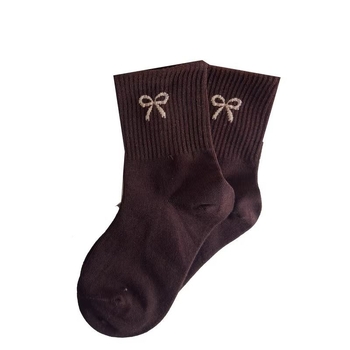 Gyerekeknek pamut zokni középmagas szárú, Cartoon Jacquard mintával, légáteresztő és izzadságfelszívó