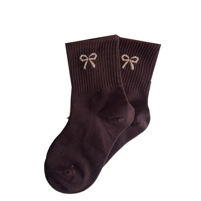 Gyerekeknek pamut zokni középmagas szárú, Cartoon Jacquard mintával, légáteresztő és izzadságfelszívó