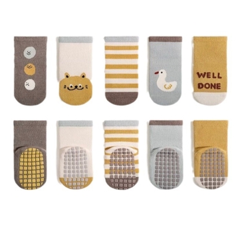 Beebide puuvillased sokid keskmise varre kõrgusega, libisemisvastane kummist tald, hingavad, kevad-sügis