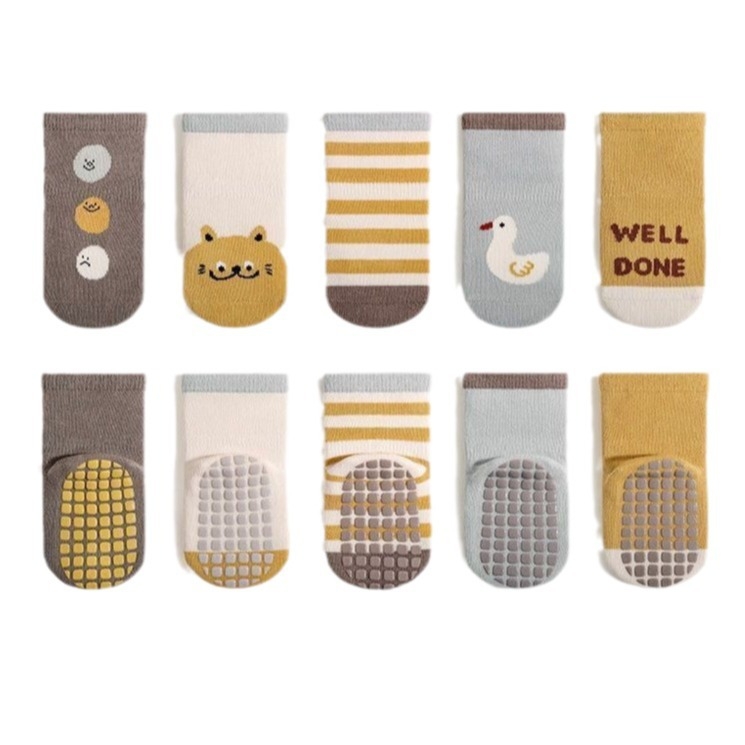 Beebide puuvillased sokid keskmise varre kõrgusega, libisemisvastane kummist tald, hingavad, kevad-sügis