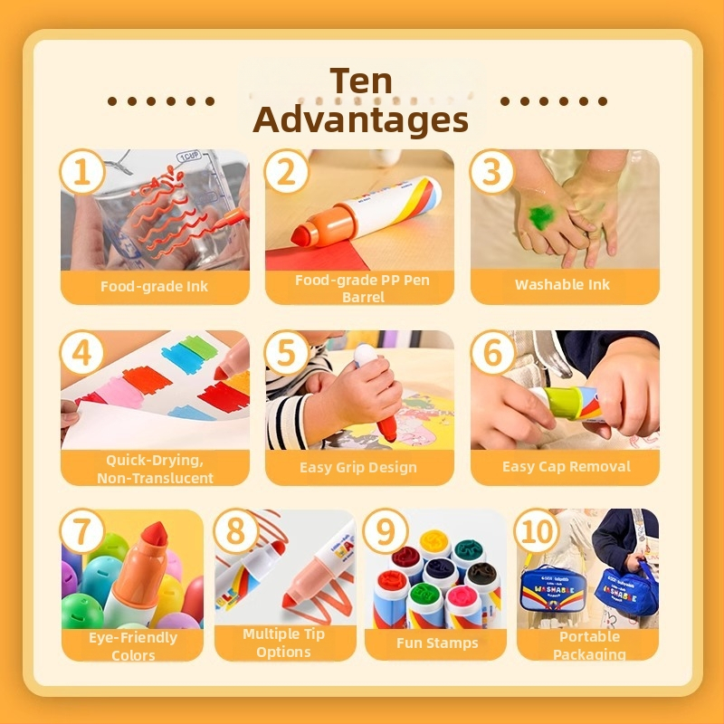 Sta laste marker — toidukvaliteediga, pestav, kiire kuivan, mudel 8930; joonte paksused 6/10/12/20 mm