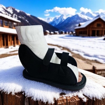 Postoperativna zaštitna obuća za prijelom, s otvorenim gornjim dijelom, antistatična, mrežasti gornji dio (za nošenje s gipsom)