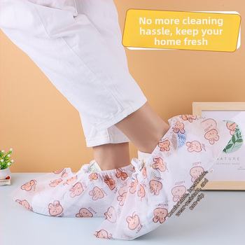 Ühekordsed trükitud jalanõukaitsekatted mitte-kootud materjalist, tolmu eest kaitsvad, paksendatud, töökoja ja klassiruumi jaoks