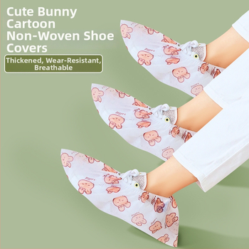 Ühekordsed trükitud jalanõukaitsekatted mitte-kootud materjalist, tolmu eest kaitsvad, paksendatud, töökoja ja klassiruumi jaoks