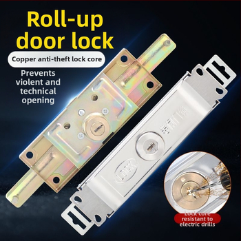 Universali rulinių durų užraktas, geležies korpusas su vario šerdimi, modeliai Cross/Computer/Moon, centrinis arba apatinis atidarymas, tipas: įtempimo užraktas