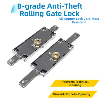 Universali rulinių durų užraktas, geležies korpusas su vario šerdimi, modeliai Cross/Computer/Moon, centrinis arba apatinis atidarymas, tipas: įtempimo užraktas