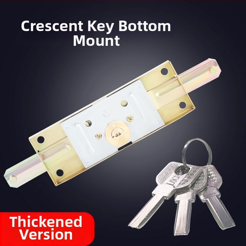 Universali rulinių durų užraktas, geležies korpusas su vario šerdimi, modeliai Cross/Computer/Moon, centrinis arba apatinis atidarymas, tipas: įtempimo užraktas