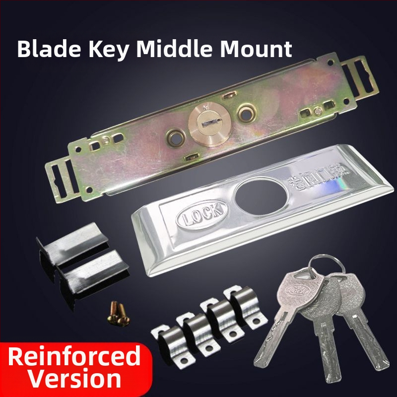 Universali rulinių durų užraktas, geležies korpusas su vario šerdimi, modeliai Cross/Computer/Moon, centrinis arba apatinis atidarymas, tipas: įtempimo užraktas