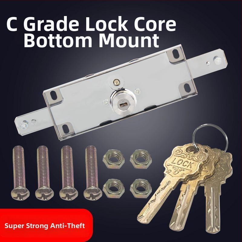 Universali rulinių durų užraktas, geležies korpusas su vario šerdimi, modeliai Cross/Computer/Moon, centrinis arba apatinis atidarymas, tipas: įtempimo užraktas