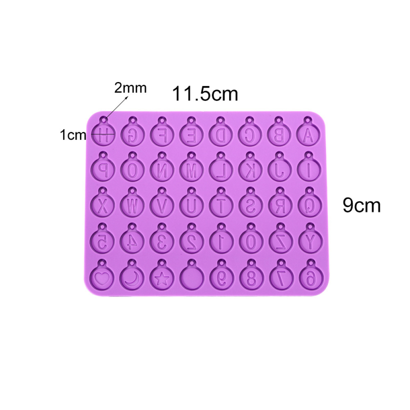 Silikoonvorm tähestiku ripude jaoks ühe või kahe ava jaoks, inglise ladina tähed